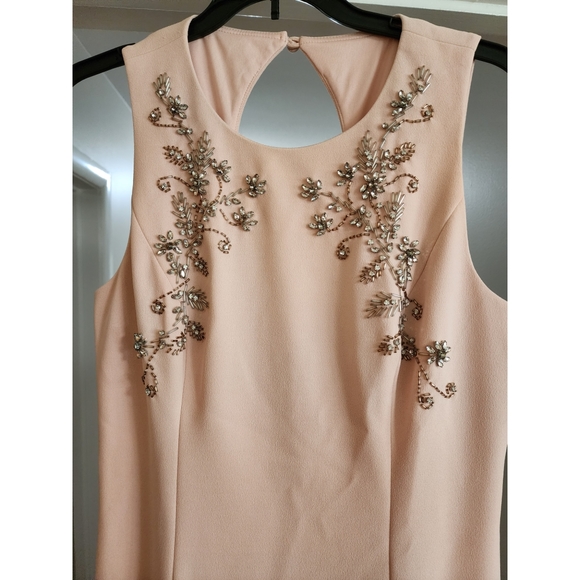 Blush Pink Beaded Formal Gown - Picture 2 of 6